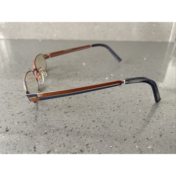Bertelli B 667 C.2 49-16-135 Orange red  Etch Eyeglasses Frames ONLY rectangle main image 8